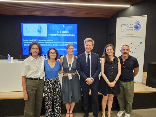 Photo des représentants du Centre de Médiation Toulouse Pyrénées au Congrès FFCM 2026